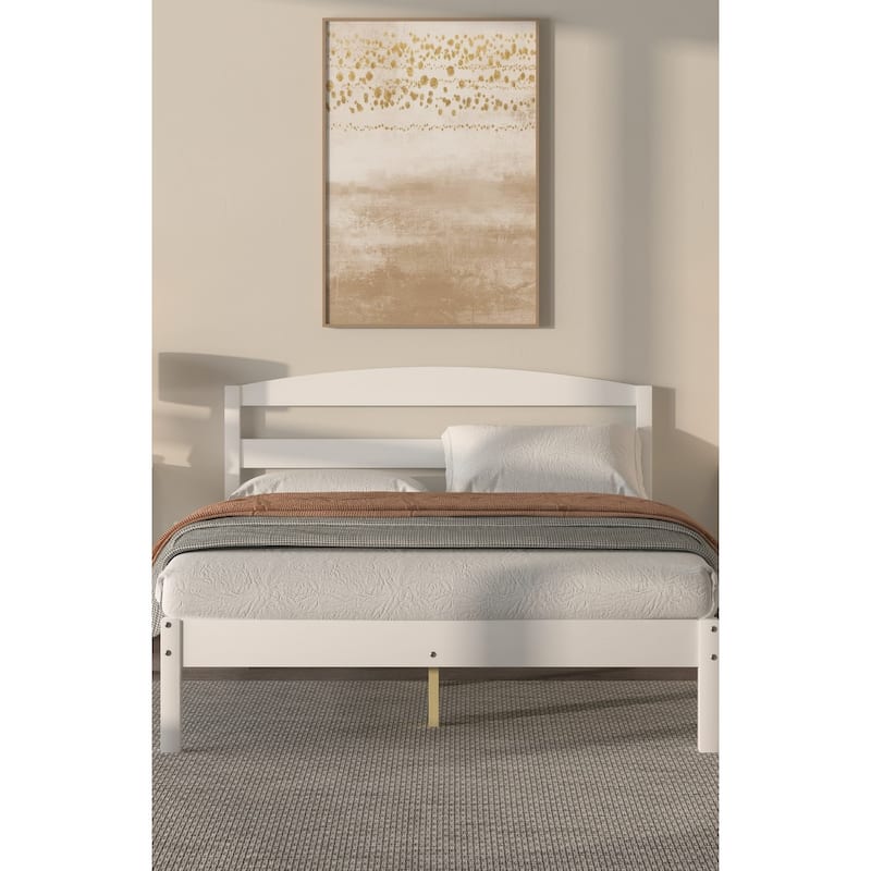 Alexander Platform Bed - White - Full