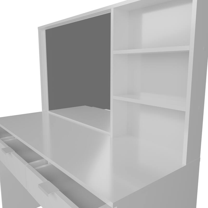 Kappesberg Jade Vanity with Mirror – 6 Drawers and Open Niches - N/A