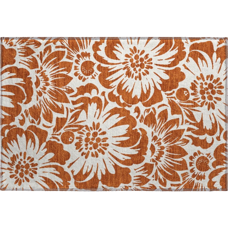 Premium Washable Super Soft Modern Floral Mayfield Rug