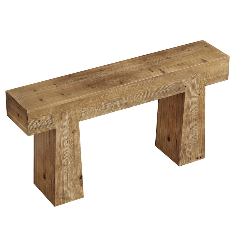 Solid Wood Entryway Console Table, Sofa Behind Table, Living Room Hallway Foyer Accent Table