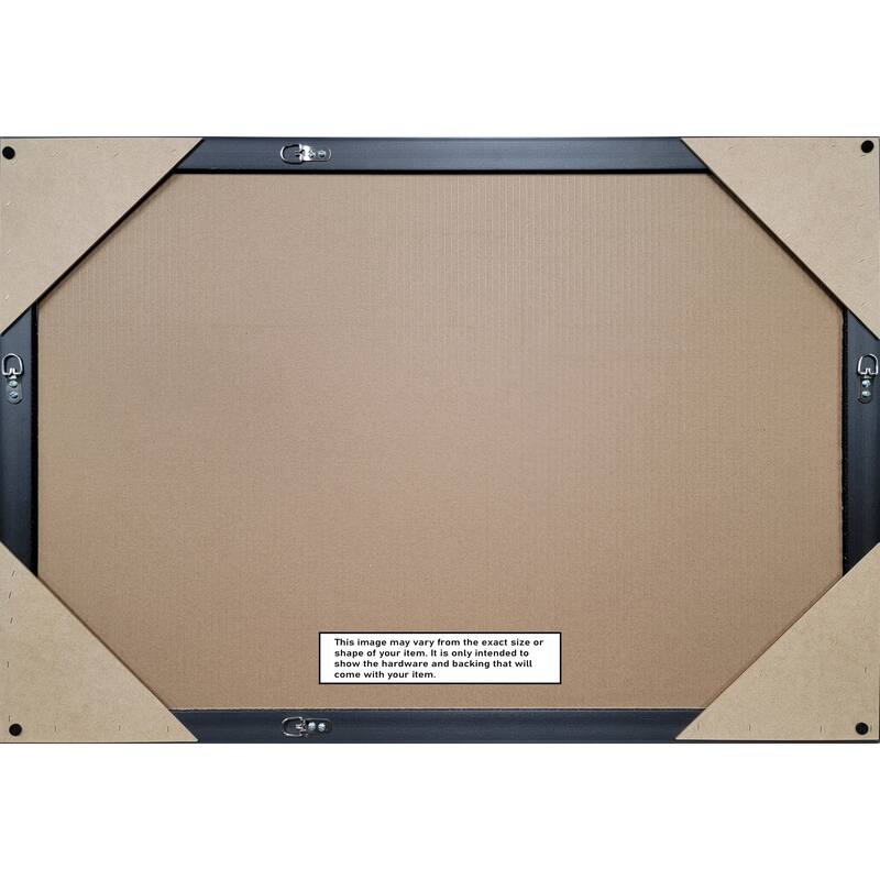 Owen Half-Inch-Bevel Framed Wall Mirror - Owen Gold - 21 x 27 in
