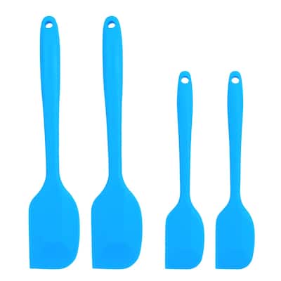 Silicone 4 Pcs Heat Resistant Non-scratch Turner Non Stick Spatula Set