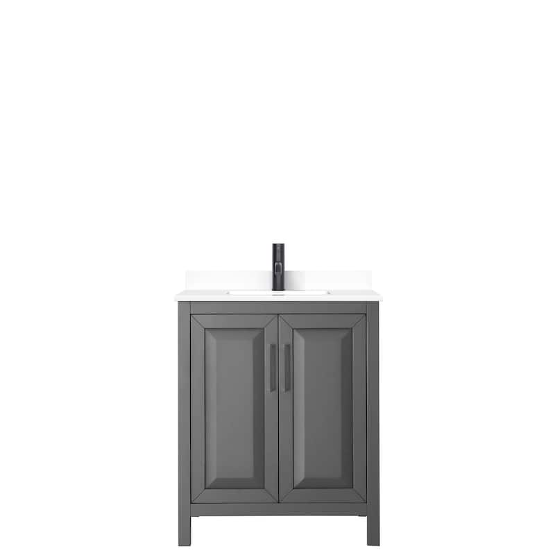Daria 30 Inch Single Vanity, Cultured Marble Top