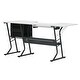 preview thumbnail 12 of 14, Studio Designs Eclipse Ultra Grey and White Wood Top Sewing Table