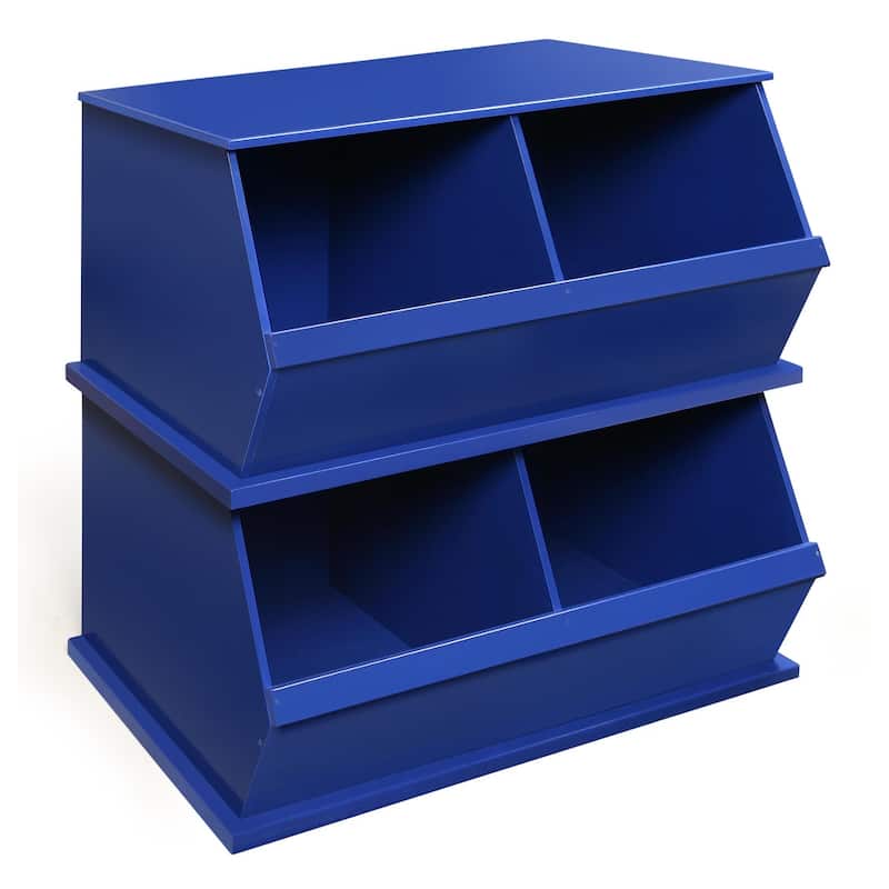 Badger Basket Two Bin Stackable Storage Cubby