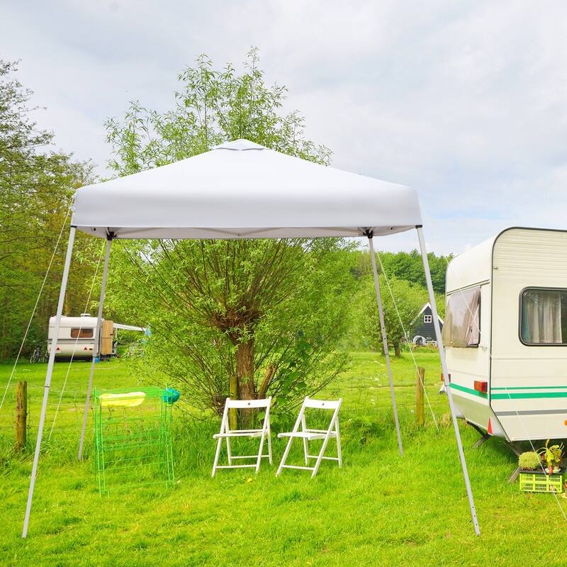 Outdoor Slanted Feet Pop-up Canopy Gazebo