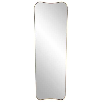 Uttermost Belvoir Large Antique Brass Mirror - 26"W x 76"H x 1.125"D