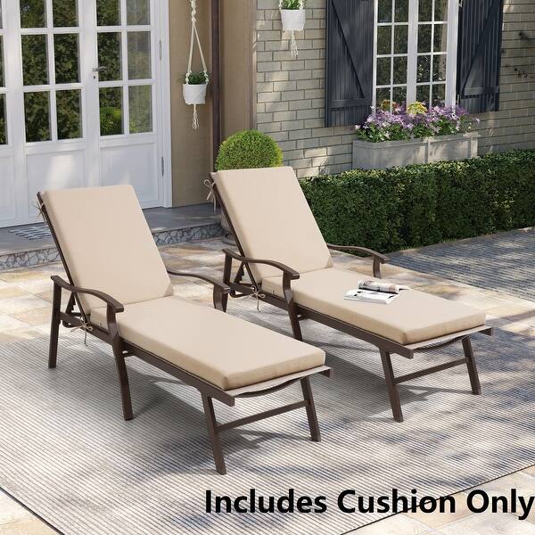 slide 2 of 137, Pellebant Outdoor Patio Chaise Lounge Cushion