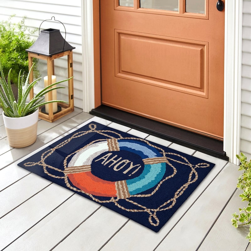 Liora Manne Frontporch Ahoy Indoor/Outdoor Rug - 1'8" x 2' 6"