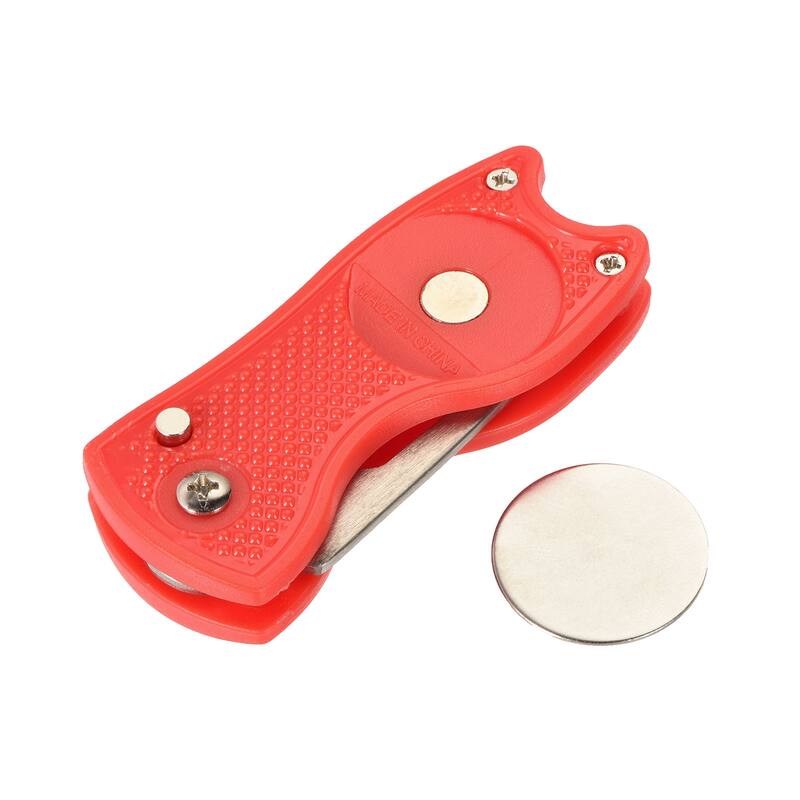 Golf Club Brush Dust Groove Cleaner w Extension Cord Clip Divot Tool