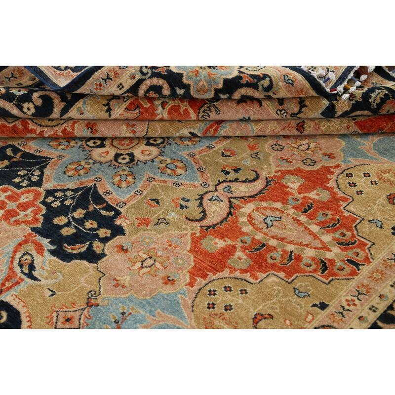 Eye-catching Floral Khotan Oriental Area Rug Wool Hand-knotted Carpet - 8'0" x 9'8"