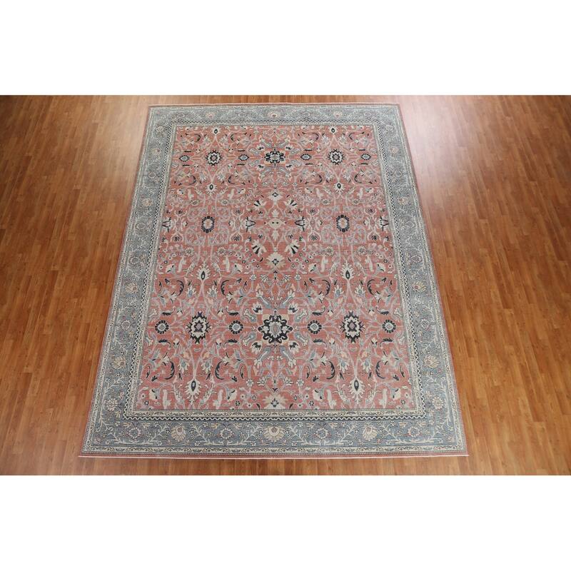 Floral Oriental Sultanabad Ziegler Turkish Wool Area Rug Hand-knotted - 9'9" x 13'0"