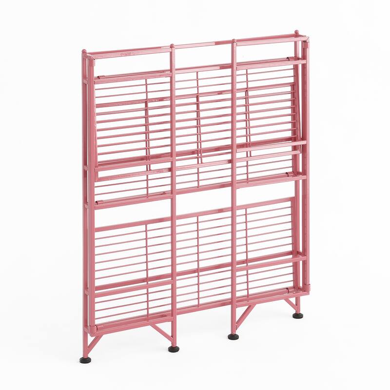 Convenience Concepts Xtra Storage 3 Tier Wide Folding Metal Shelf