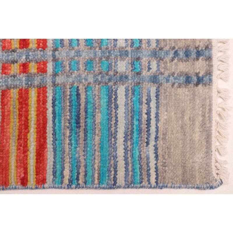 ECARPETGALLERY Hand-knotted Shalimar Grey Wool Rug - 7'9 x 9'10