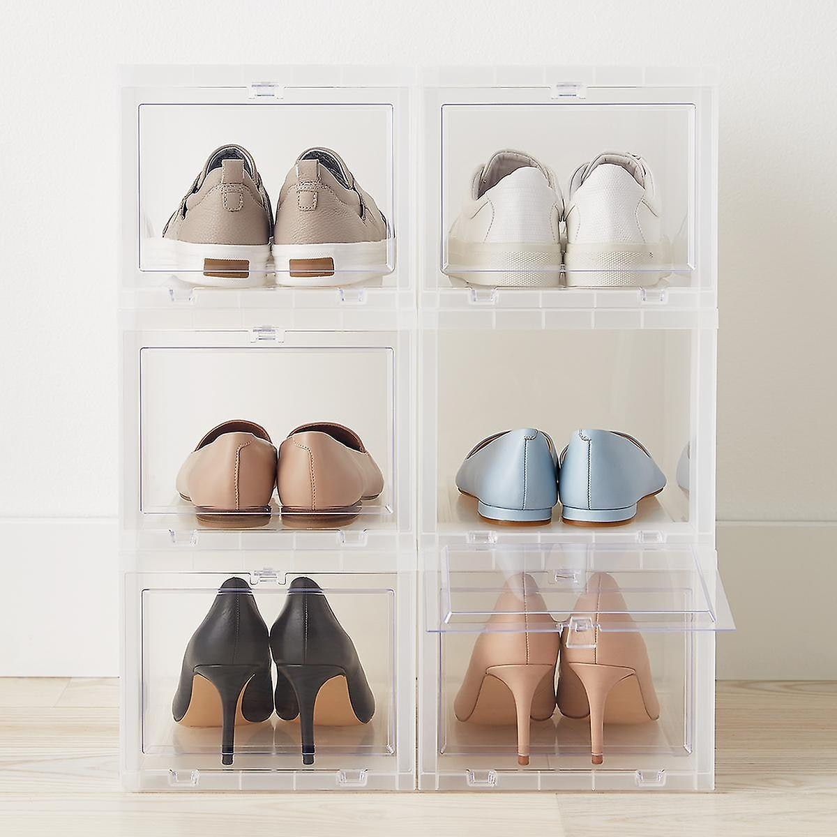 Storing shoe boxes deals