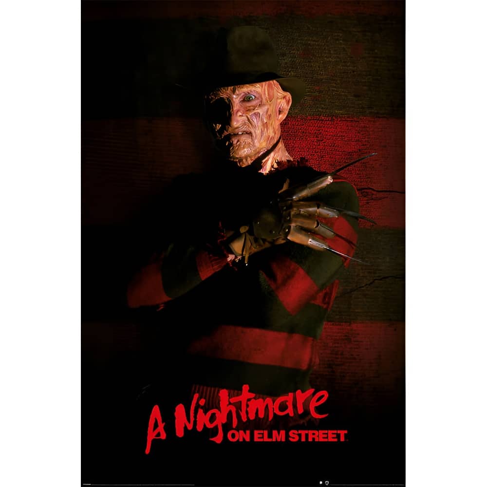 A Nightmare on Elm Street - Freddy Kruger Art Poster - 24 x 36 Inch