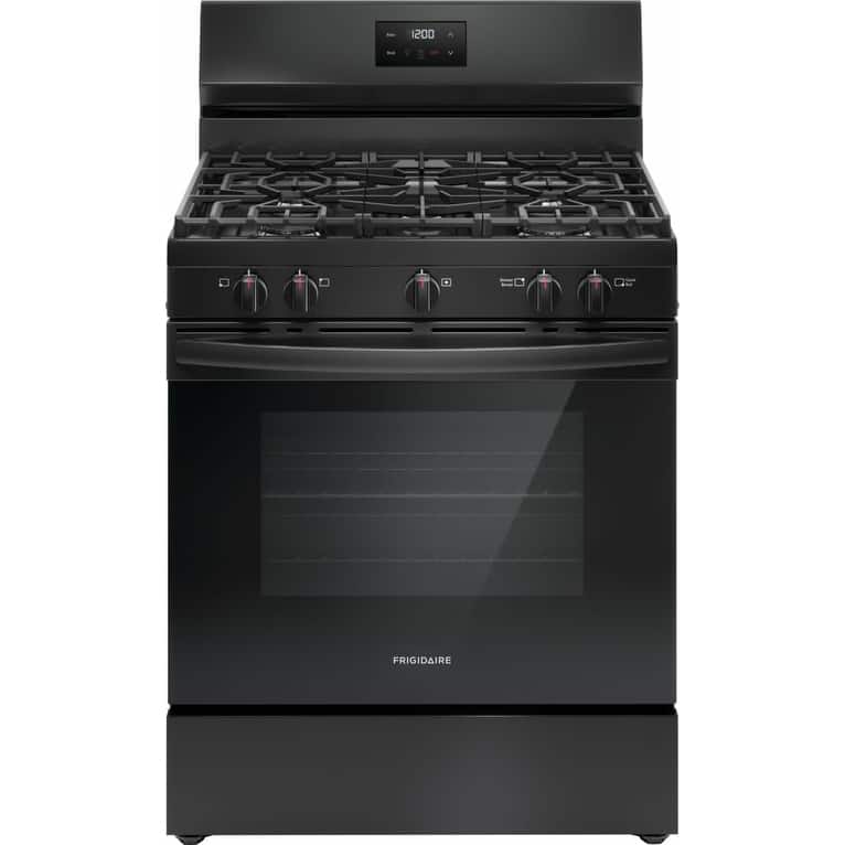 Frigidaire FCRG3052B 30" Wide 5.1 Cu. Ft. Free Standing Gas Range with - Black