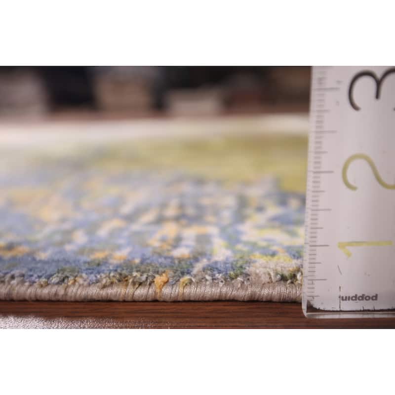 Multicolor Abstract Modern Accent Rug Hand-Knotted Wool Carpet - 4'5" X 6'5"
