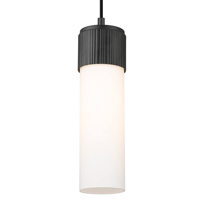 Innovations Lighting 428-1P-G428-12WH Bolivar 12" Tall Mini Pendant - Matte Black