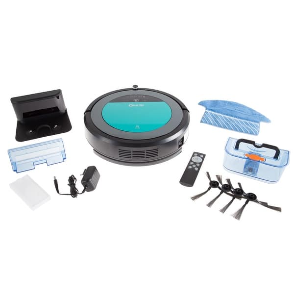 Shop Robotic Vacuum Cleaner And Mop Amatrix V600 Dual Vacuuming And Mopping Cleaning Robot With Remote Self Charging Overstock 20906679