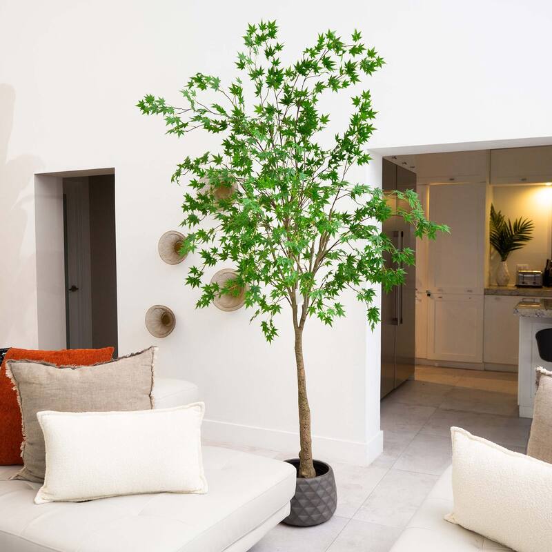 8' Artificial Maple Tree - Green