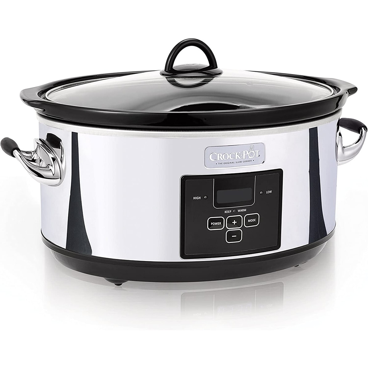 CrockPot 7-Quart Oval Stainless Steel Slow Cooker