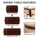 preview thumbnail 6 of 13, Furniture of America Kova Traditional Brown Cherry Wood 9-Piece Dining Set