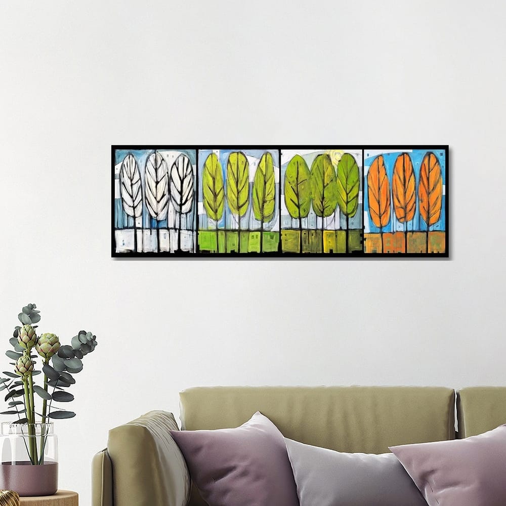 iCanvas "Four Seasons Tree Series Horizontal" by Tim Nyberg Canvas Print