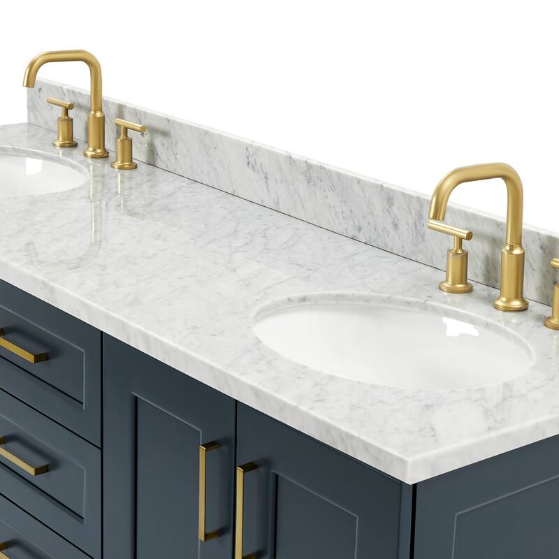 Ariel Q067DCW2OVO Taylor 67" Free Standing Double Basin Vanity Set