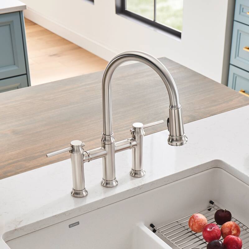 Blanco Empressa 1.5 GPM Pull-Down Bridge Faucet