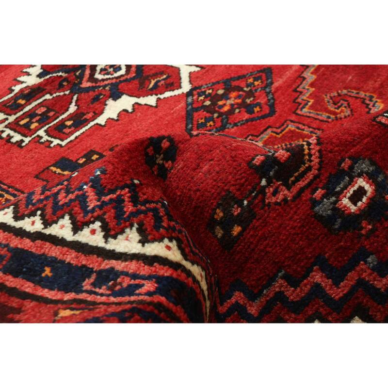 ECARPETGALLERY Hand-knotted Andelz Red Wool Rug - 4'3 x 6'9