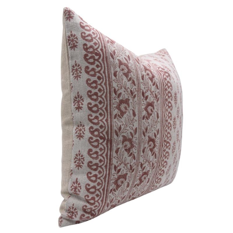Fabdivine Linen Bohemian Block print pillow Cover