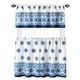 preview thumbnail 5 of 4, Amani Tile 3-Piece Kitchen Curtain Tier Set & Valance