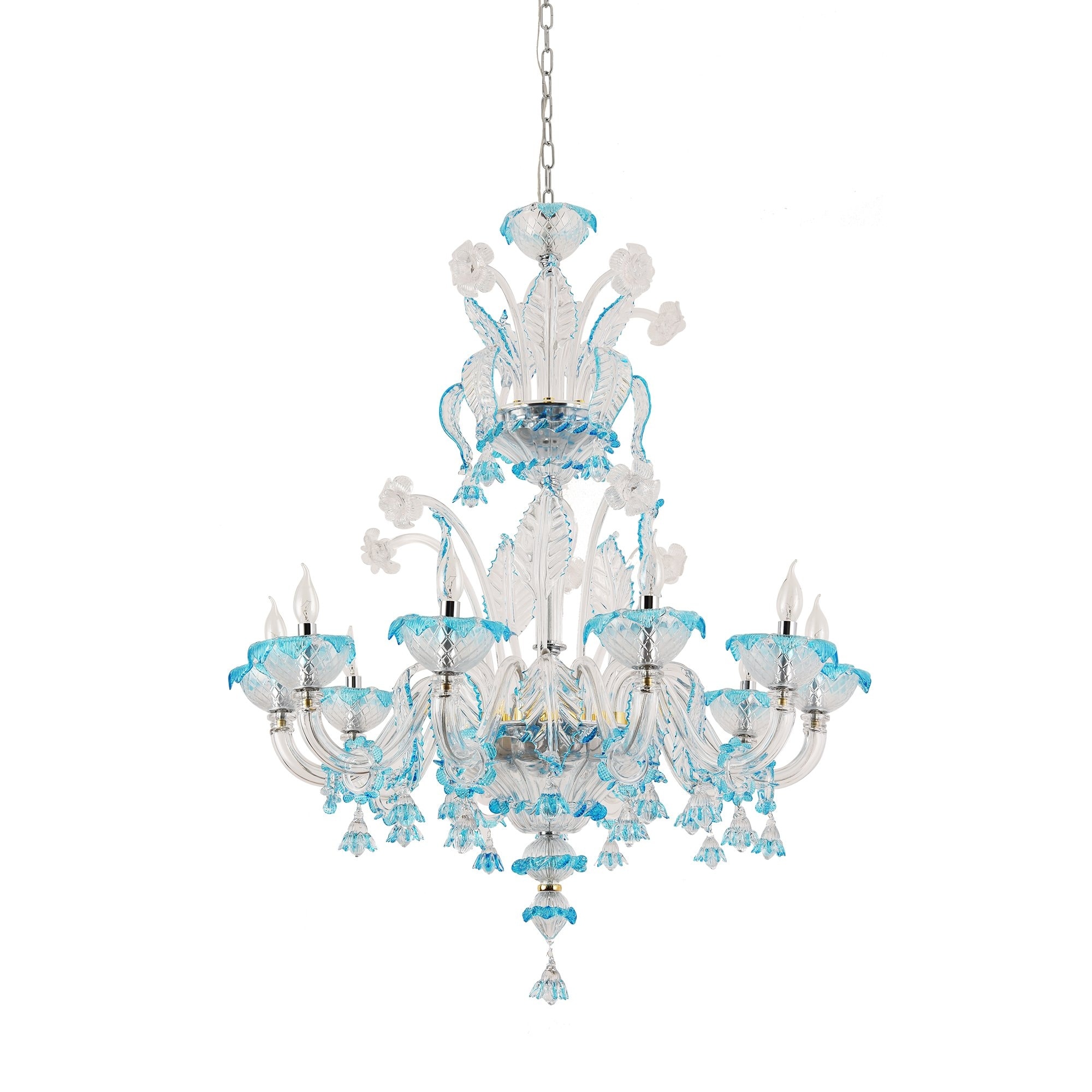 Pasargad Home Venetian Collection Metal Glass Chandelier Lights Bed Bath Beyond 34604979