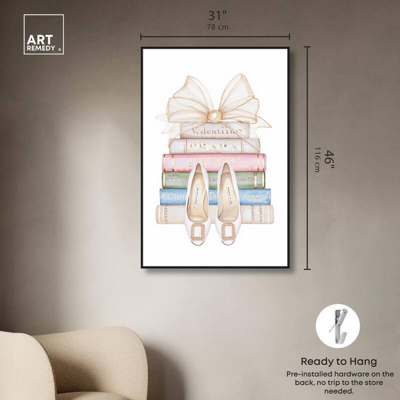Bow And Buckles Canvas by Art Remedy