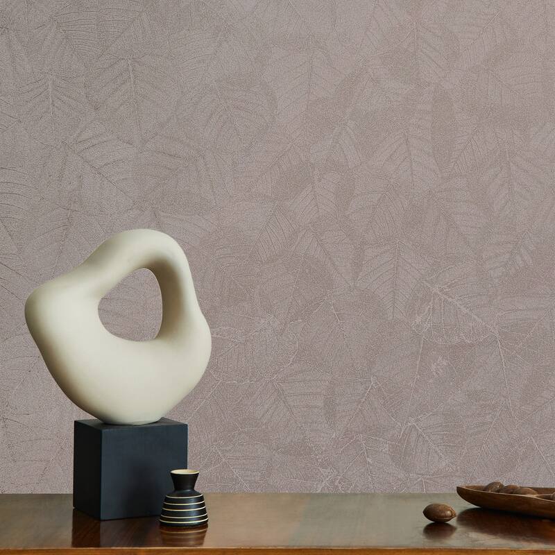 Veer Decor Luminous Leaf Collage with Ultra Fine Emboss Wallpaper