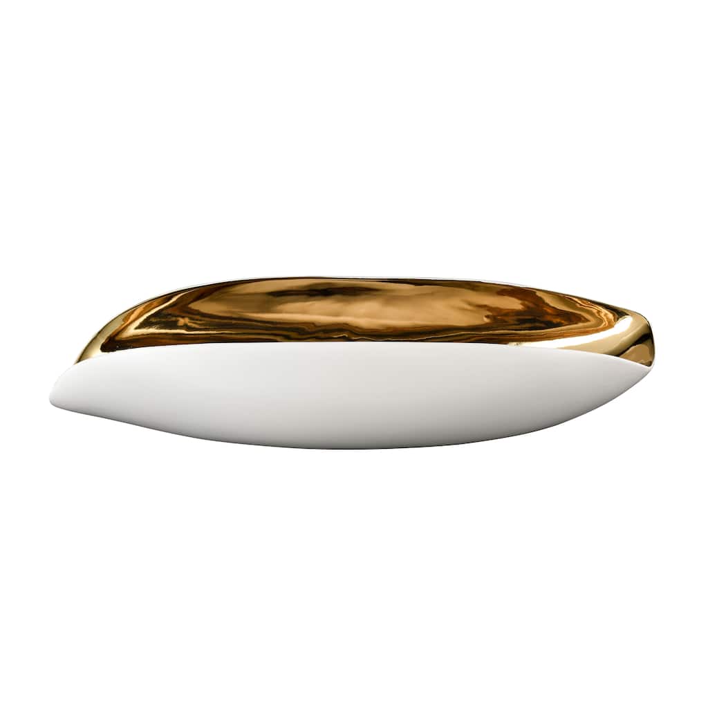 Atlas Greer Enameled Interior Earthenware Display Bowl