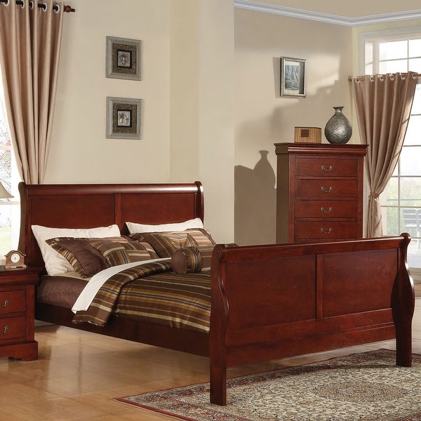 Louis Philippe III Cherry Wood Bed. Opens flyout.