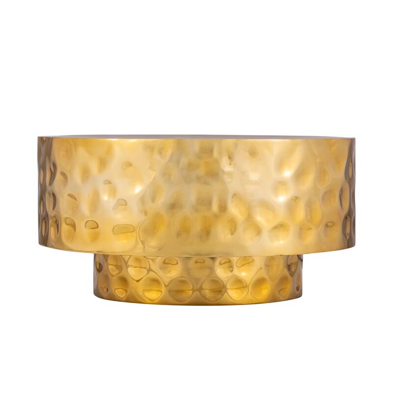 Modern Style Coffee Table made with Metal in Gold