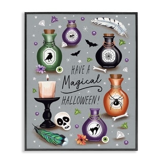 Stupell Magical Halloween Potions Framed Giclee Art Design By Elizabeth Tyndall - Bed Bath & Beyond - 43555222