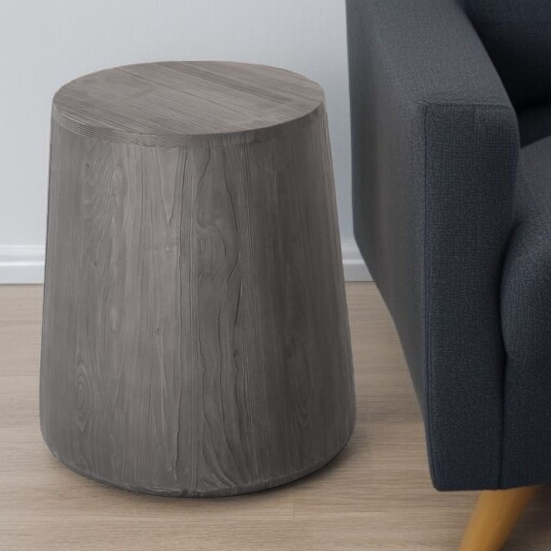 HomeRoots 18" Ebony Solid Wood Round End Table - 20