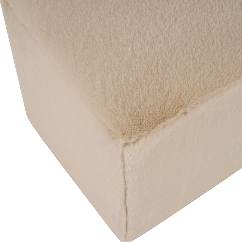 Christopher Knight Home - Plush Ottoman with Soft Fabric and Ergonomic Design