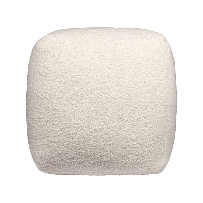 Sevita Solid Mid-Century Hand-Woven Square Pouf