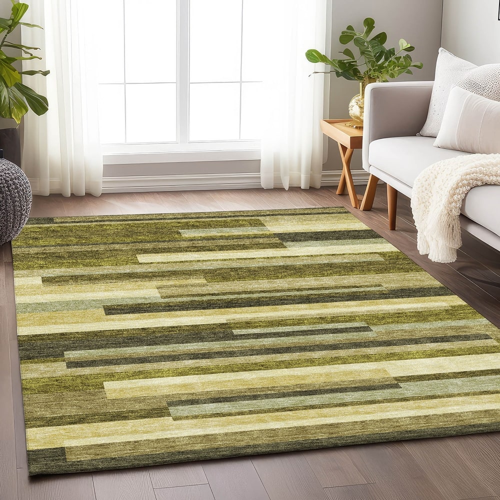 Premium Washable Super Soft Mosaic Stripe Mayfield Rug