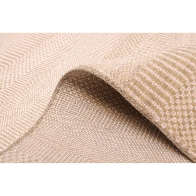 ECARPETGALLERY Hand-knotted Finest Silk Shadow Khaki Silk, Wool Rug - 8'11 x 12'2