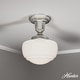 preview thumbnail 10 of 14, Hunter Saddle Creek 1-Light Mini Pendant / Semi-Flush Mount Ceiling Light - Kitchen Island, Dining Room, Hallway