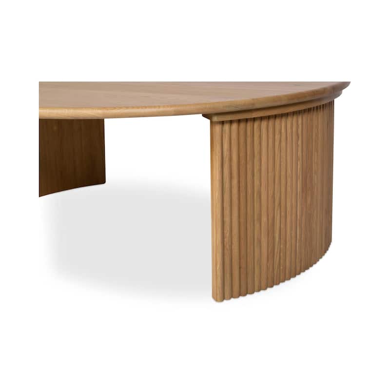 NADAAL STUDIOS Pence, Small Oval Coffee Table, Dark Brown