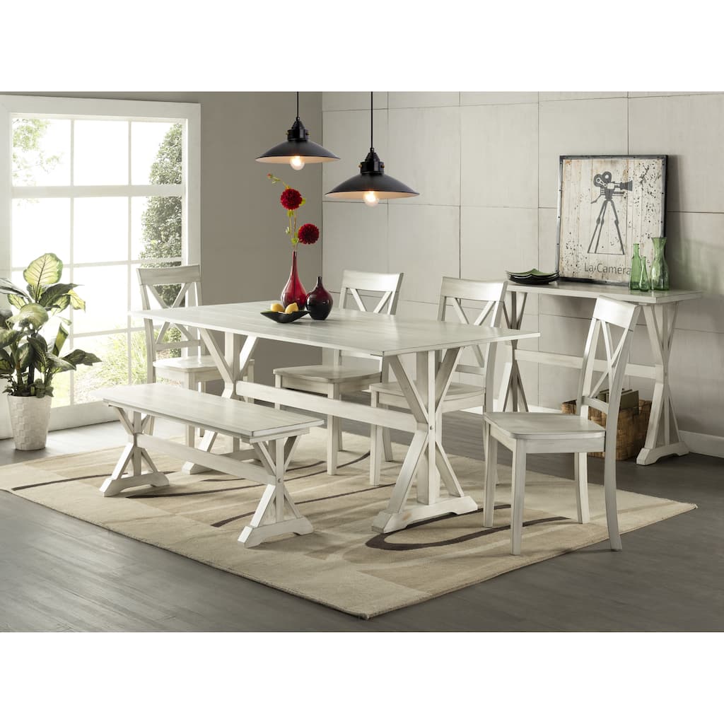 6pc Jamestown Farmhouse Dining Room Set