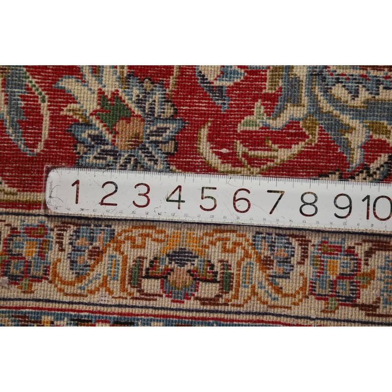 Hand Knotted Oriental 100% Wool Carpet Traditional Floral Beige & Ivories Najafabad Area Rug - 16' 1'' X 9' 11''