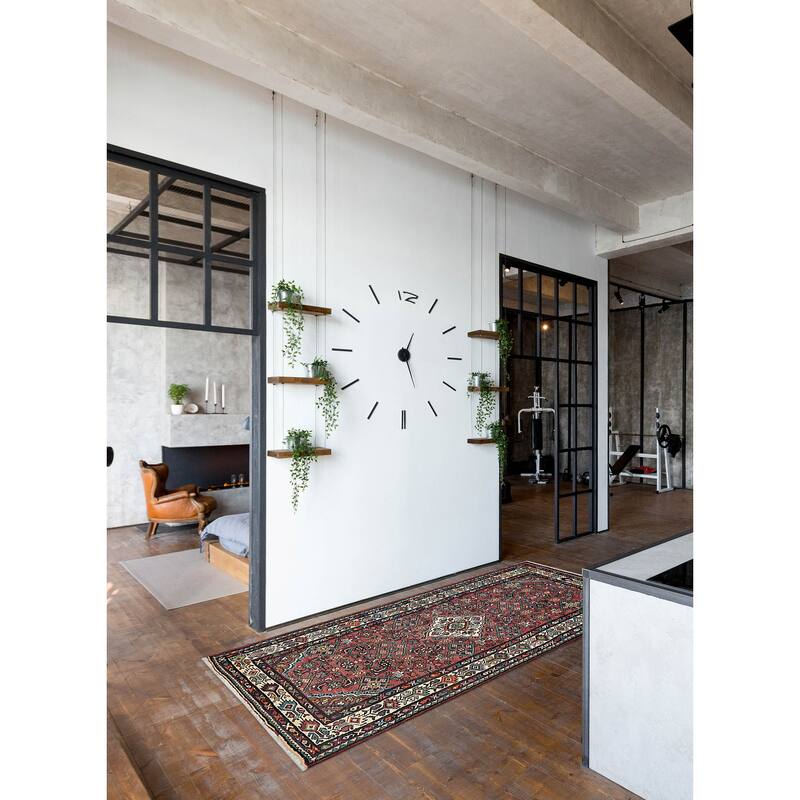 ECARPETGALLERY Hand-knotted Andelz Dark Red Wool Rug - 3'9 x 7'5